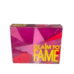 Vintage Claim To Fame Board Game 1990 Parker Brothers New Sealed Party Fun Adult